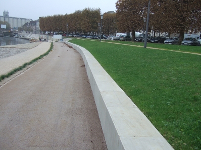 Obra de pavimentación en Auxerre