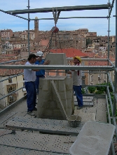 Trabajos de restauración de la Catedral de Tarazona